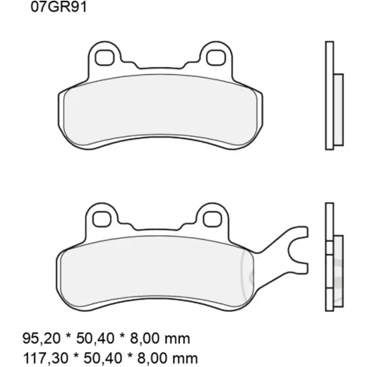 Bremsklotz Sinter SX Brembo Alternative: 7370190
