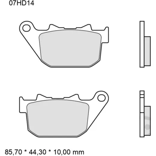 Bremsklotz Sinter hinten SP Brembo Alternative: 7320682