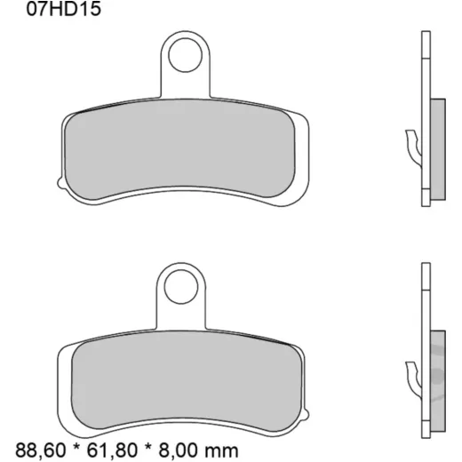 Bremsklotz Sinter vorne SA Brembo Alternative: 7321391