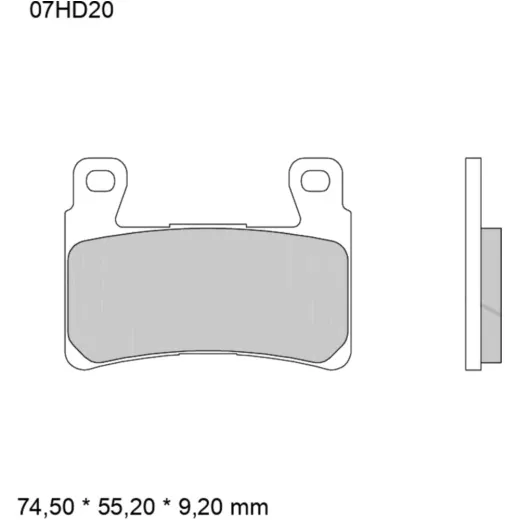Bremsklotz Sinter vorne SA Brembo Alternative: 7329741 1221118