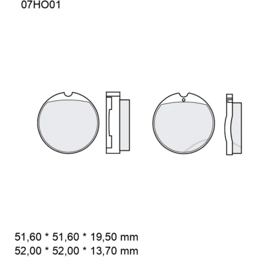 BRAKE PADS CARBON CERAMIC ROAD BREMBO