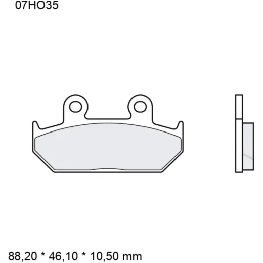 Bremsklotz Sinter vorne SA Brembo Alternative: 7328628