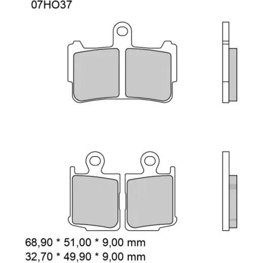 Bremsklotz Sinter vorne SA Brembo Alternative: 7323249