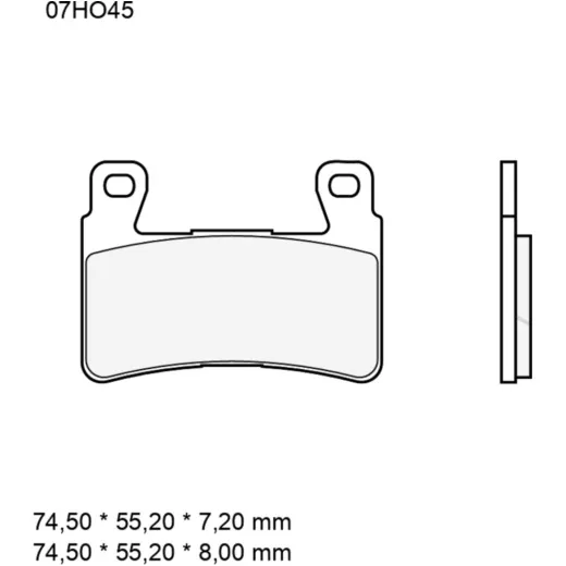 BRAKE PADS CARBON CERAMIC RACING RC BREMBO