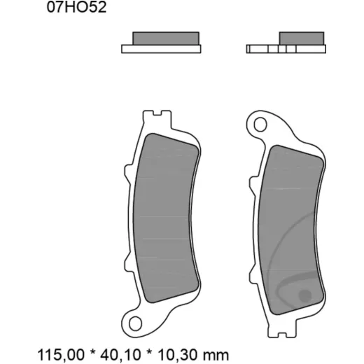 Bremsklotz Sinter hinten SP Brembo Alternative: 7323330