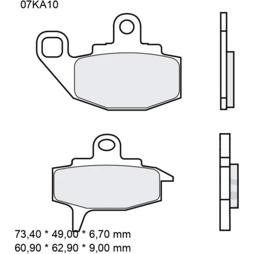 Bremsklotz Carbon-Keramik TT Brembo Alternative: 7377054