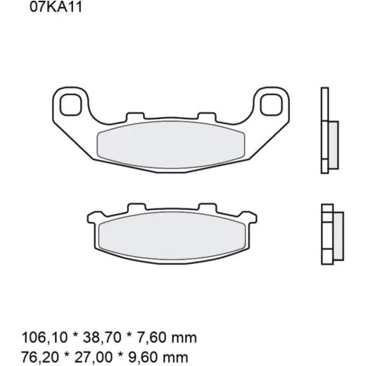 Bremsklotz Sinter vorne SA Brembo Alternative: 7375116