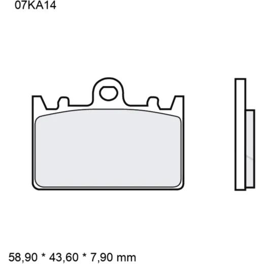 Bremsklotz Sinter vorne SA Brembo Alternative: 7328982