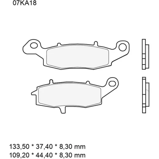 Bremsklotz Sinter LA Brembo Alternative: 7328867