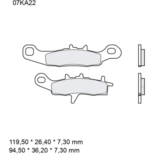 Bremsklotz Sinter SD Brembo Alternative: 7320583