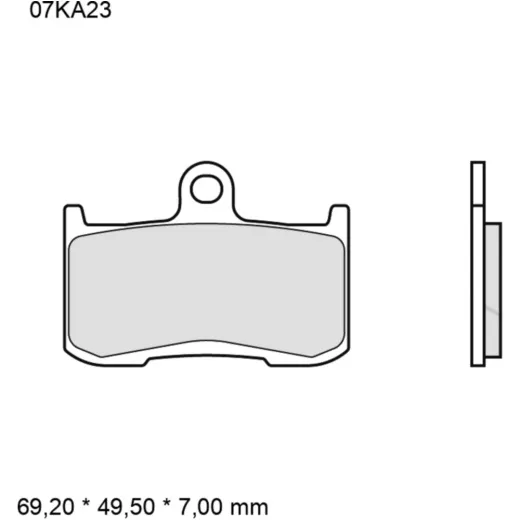 Bremsklotz Sinter LA Brembo Alternative: 7324304
