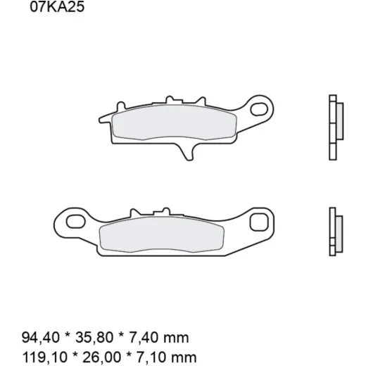 Bremsklotz Sinter SD Brembo Alternative: 7325707