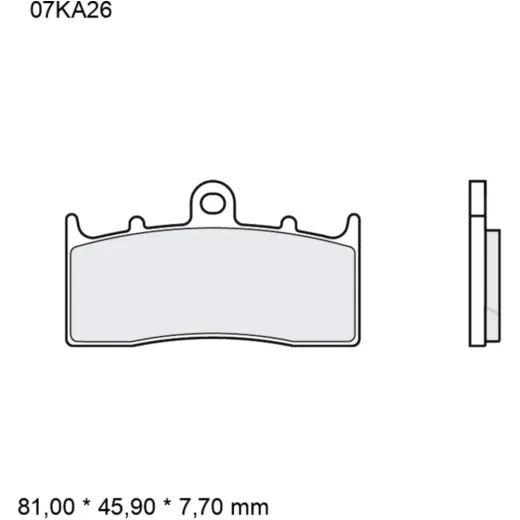 Bremsklotz Sinter vorne SA Brembo Alternative: 7329287