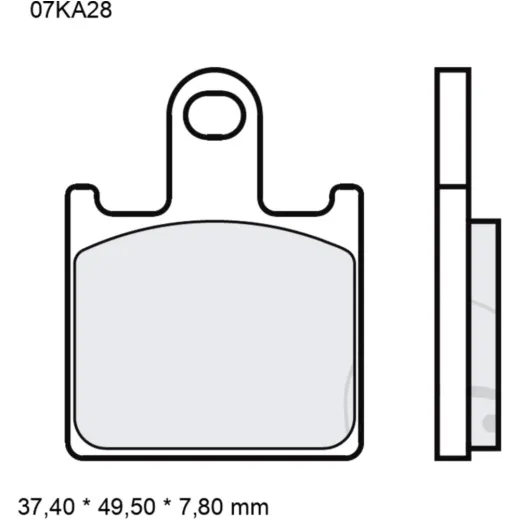 Bremsklotz Sinter LA Brembo Alternative: 7322175