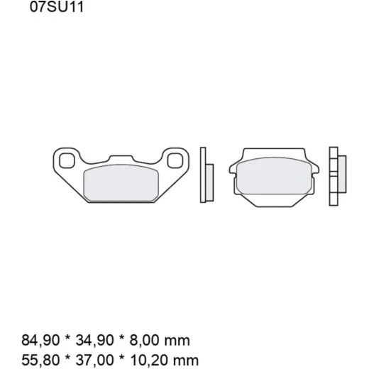 Bremsklotz Sinter SD Brembo Alternative: 7376601