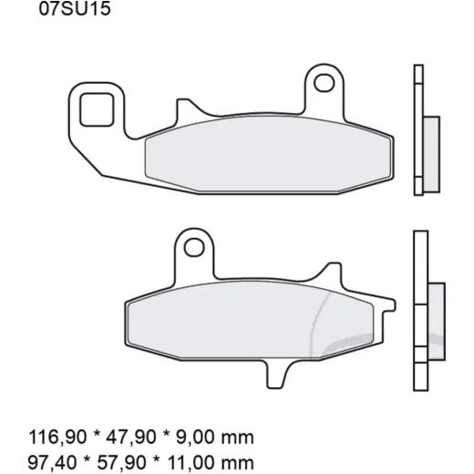 Bremsklotz Sinter vorne SA Brembo Alternative: 7321185