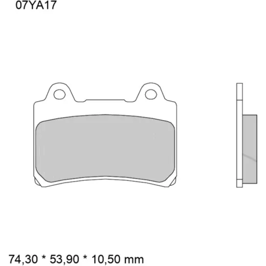 Bremsklotz Sinter vorne SA Brembo Alternative: 7328602