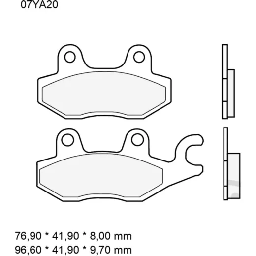 Bremsklotz Sinter hinten SP Brembo Alternative: 7320077