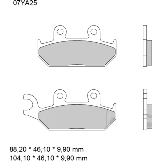 Bremsklotz Sinter vorne SA Brembo Alternative: 7321219