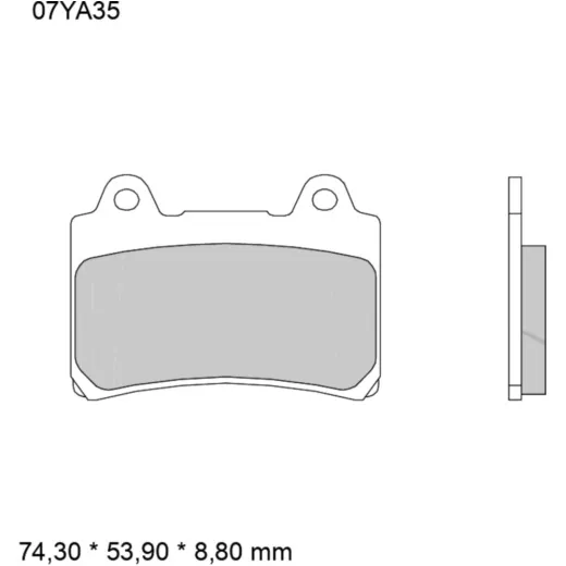 Bremsklotz Sinter vorne SA Brembo Alternative: 7328602 1221508