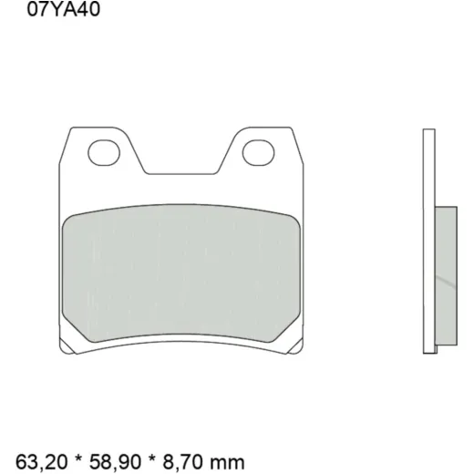 BRAKE PADS SINTERED ROAD REAR SP BREMBO
