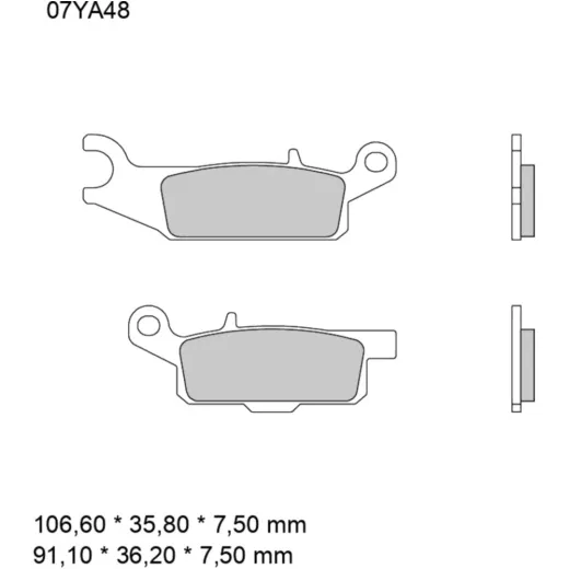 Bremsklotz Sinter SD Brembo Alternative: 7321235