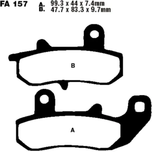 Brake pads sintered r ebc FA157R