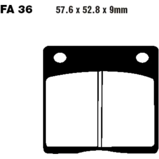 Bremsbeläge Bremsklotz Semi-Sinter V EBC FA036V