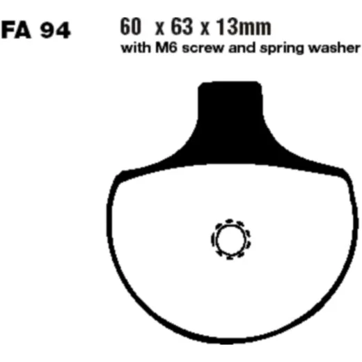Brake pads semi-sint v ebc FA094V