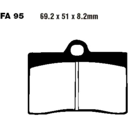 Bremsbeläge Bremsklotz Semi-Sinter V EBC FA095V
