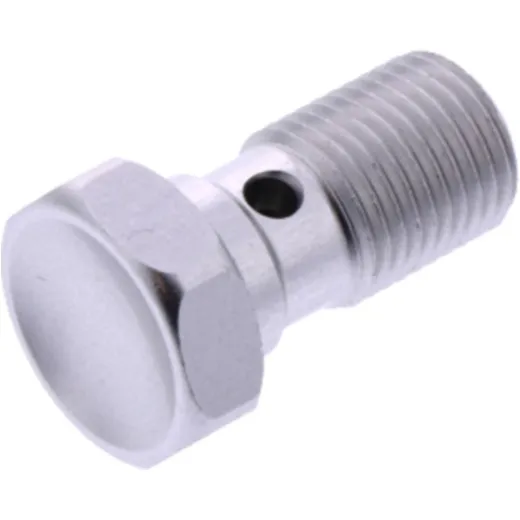 Banjo bolt single m10x1.00 silver