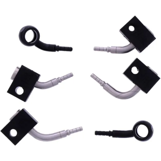 Bremsschlauch Stahlflex Kit Anschluss schwarz 3-teilig 1178830