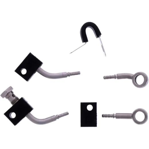 Bremsschlauch Stahlflex Kit Anschluss silber 2-teilig 1178839