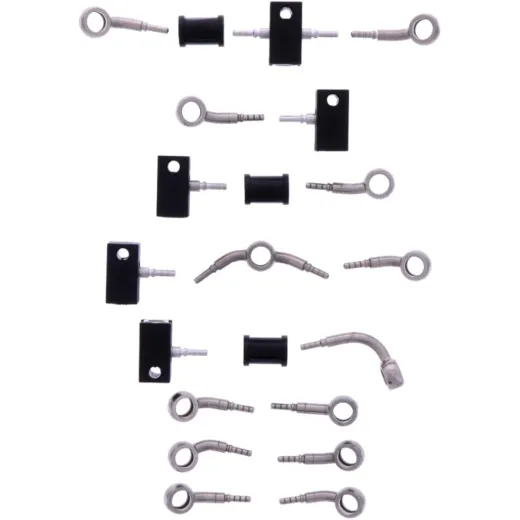 BRAIDED STEEL BRAKE HOSE KIT
