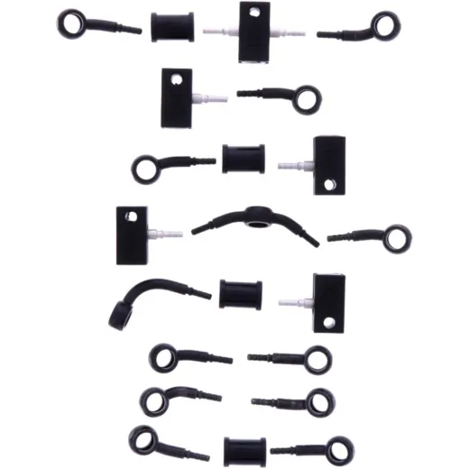BRAIDED STEEL BRAKE HOSE KIT
