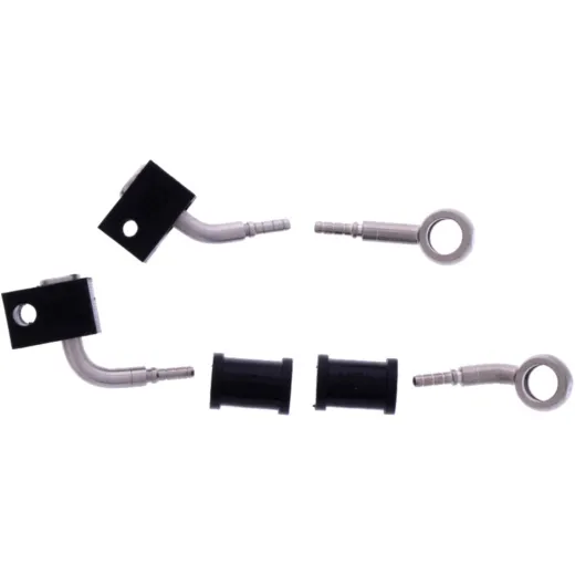 Bremsschlauch Stahlflex Kit Anschluss silber 2-teilig 1178874