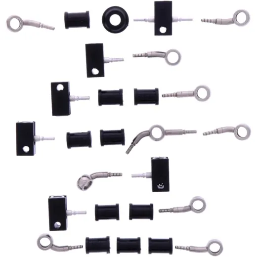BRAIDED STEEL BRAKE HOSE KIT