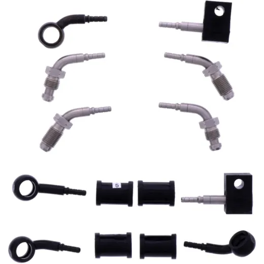 BRAIDED STEEL BRAKE HOSE KIT