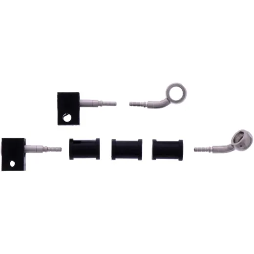 Bremsschlauch Stahlflex Kit Anschluss silber 2-teilig 1178883