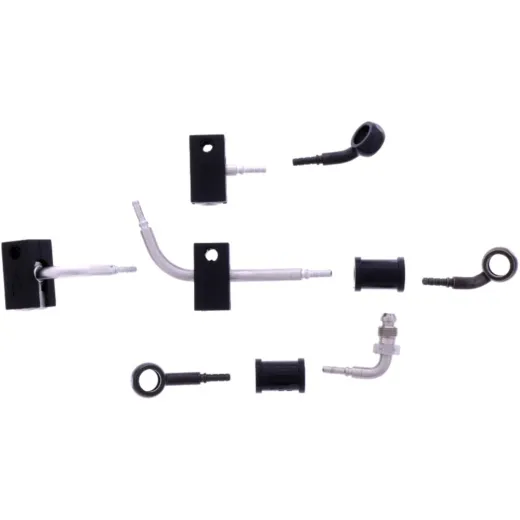 Bremsschlauch Stahlflex Kit Anschluss schwarz 4-teilig 1178897