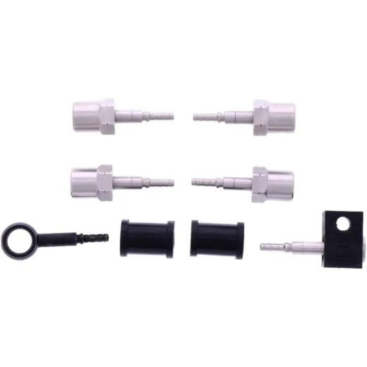 Bremsschlauch Stahlflex Kit Anschluss schwarz 3-teilig 1178902