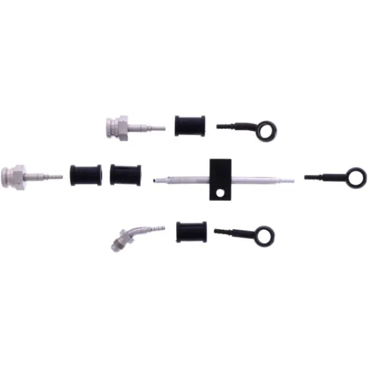 Bremsschlauch Stahlflex Kit Anschluss schwarz 4-teilig 1178905