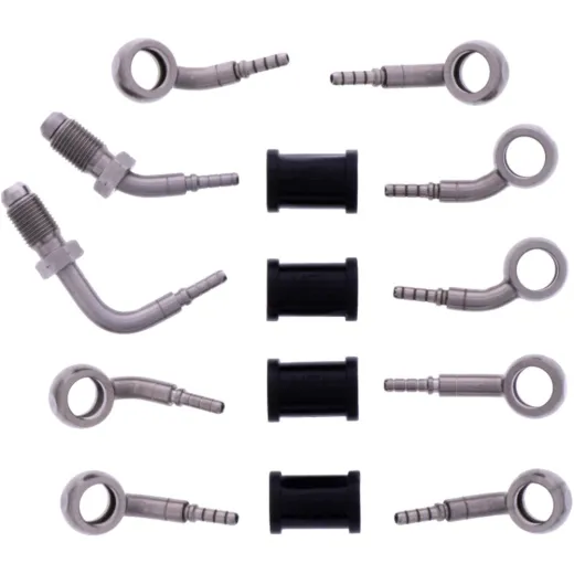 BRAIDED STEEL BRAKE HOSE KIT