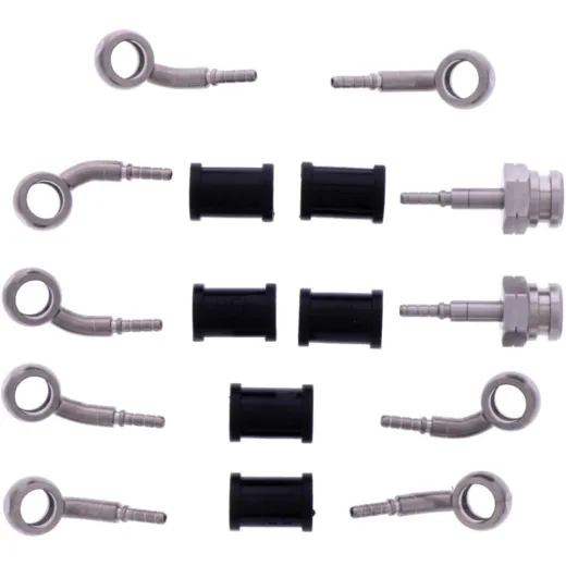 Bremsschlauch Stahlflex Kit Anschluss silber 5-teilig 1178915