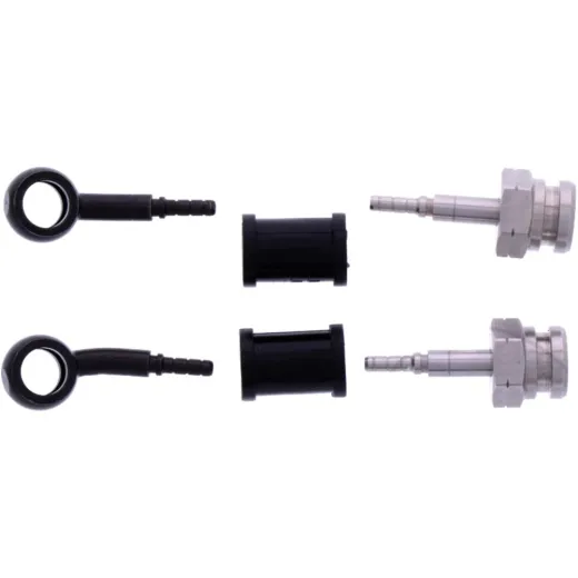 Bremsschlauch Stahlflex Kit Anschluss schwarz 2-teilig 1178918