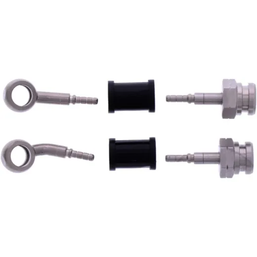 Bremsschlauch Stahlflex Kit Anschluss silber 2-teilig 1178920