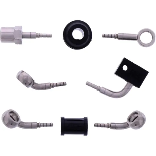 Bremsschlauch Stahlflex Kit Anschluss silber 3-teilig 1178927