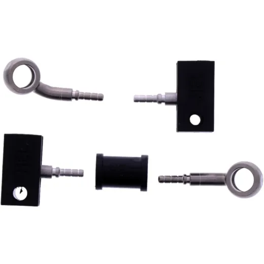 Bremsschlauch Stahlflex Kit Anschluss silber 2-teilig 1178932
