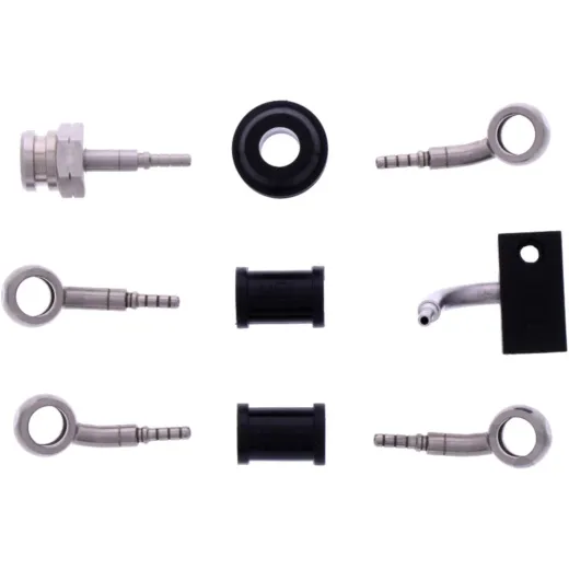 Bremsschlauch Stahlflex Kit Anschluss silber 3-teilig 1178935
