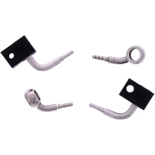 Bremsschlauch Stahlflex Kit Anschluss silber 2-teilig 1178936
